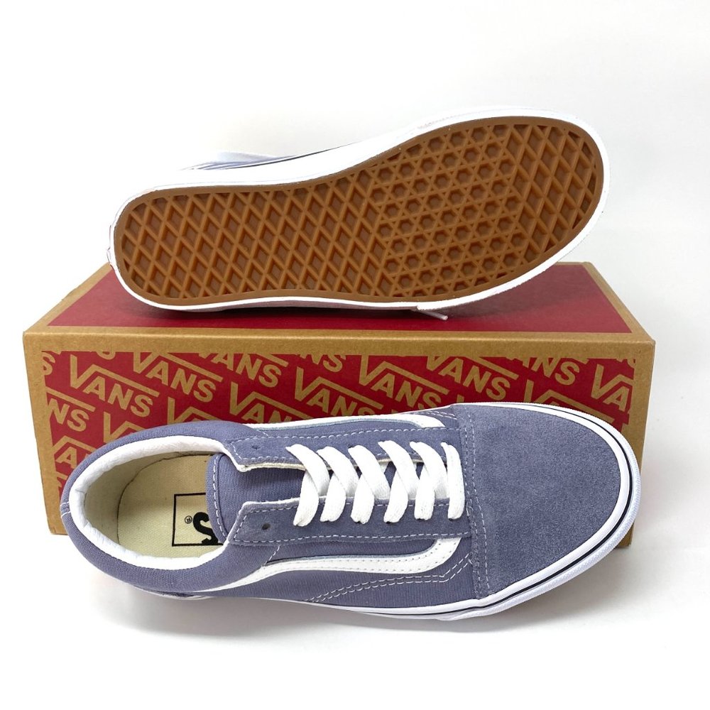 VANS  Old Skool Granite Blue Suede Women's - Picture 2 of 9